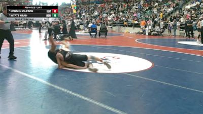 4A 126 lbs Quarterfinal - Keggun Carson, Huntsville vs Wyatt Head, Mena