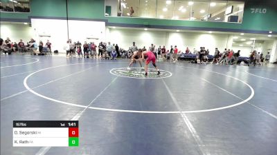 157 lbs Round Of 16 - Owen Segorski, MI vs Kollin Rath, PA