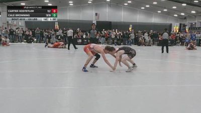 126 lbs Champ. Rd Of 32 - Cale Browning, TNTWC vs Carter Hostetler, Young Guns Tennessee