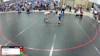 12U Boys - 78 lbs Cons. Round 1 - Carson Banks, Rochester Wrestling Club vs Cree Staley, Red Cobra Wrestling Academy