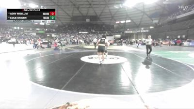 Boys 1B/2B 215 Champ. Round 2 - Adin Wollum, North Beach vs Cole Snider, Wilbur-Creston