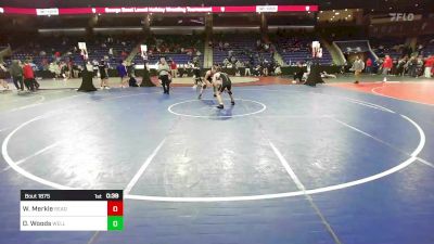 144 lbs Round Of 16 - William Merkle, Reading vs Daniel Woods, Wellesley