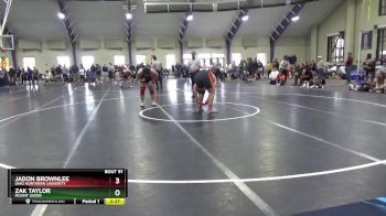 285 lbs Champ. Round 1 - Jadon Brownlee, Ohio Northern Univerity vs Zak Taylor, Mount Union