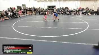 142 lbs Round 3 (4 Team) - Cassandra Gonzales, Apple Valley vs Ava Showers, Mora