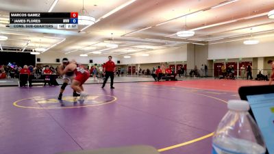125 lbs Quarters - Marcos Gamez vs James Flores, Mat Warriors Wrestling