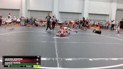 96 lbs Round 1 (10 Team) - Hudson Mcfate, Level Up vs Jackson Bowman, Georgia United Red