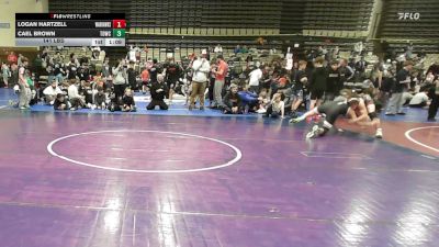 141 lbs Rr Rnd 3 - Logan Hartzell, Warhawks Wrestling Inc. - MSE vs Cael Brown, TDWC Maniacs - MSE