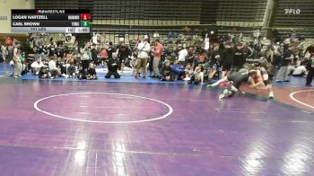 141 lbs Rr Rnd 3 - Logan Hartzell, Warhawks Wrestling Inc. - MSE vs Cael Brown, TDWC Maniacs - MSE