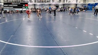 Silver 197 lbs Semifinal - Henry Christensen, Coe vs Nathan Klatt, St. Cloud State