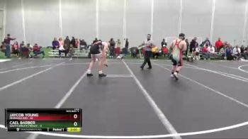 195 lbs Round 2 (4 Team) - Jaycob Young, Nebraska Red vs Cael Barber, South Dakota Frenzy