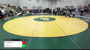 120 lbs Semifinal - Evan Krakower, River Dell vs Devin Ryan, New Milford
