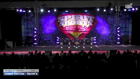 Cheer Factor - YOUTH X [2025 L5 Youth Day 1] 2025 Spirit Sports Worcester Nationals