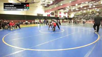 130 lbs Champ. Round 1 - Layla Maria, Hueneme vs Madison Black, Newbury Park