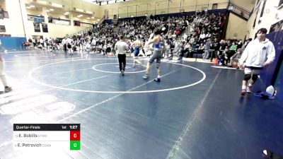 152 lbs Quarterfinal - Evan Boblits, St. Mary's Ryken vs Evan Petrovich, Connellsville