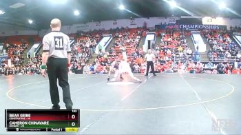 132 lbs Semifinals (8 Team) - Cameron Chinavare, Dundee vs Bear Geibe, Constantine