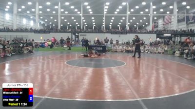 155 lbs Jayci Shelton, Missouri Red vs Maya Keane, Ohio Red