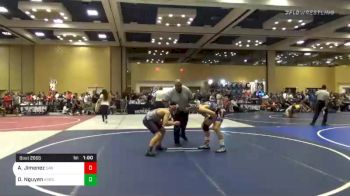 Match - Angelino Jimenez, San Marcos Knights Wrestling vs Duy Nguyen, Arroyo