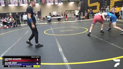 165 lbs Cons. Semi - Hayden Schafer, Iowa vs Oliver Gray, Viking Wrestling Club (IA)