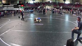 65 lbs Cons. Round 4 - Finley Mundorf, Mullen Youth Wrestling Club vs Emily Chelewski, Seward Wrestling Club
