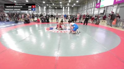 165 lbs Champ. Round 2 - Marcus Gonzales, Auburn Area Wrestling Club vs Finnegan Linnane, Fight On Wrestling Club