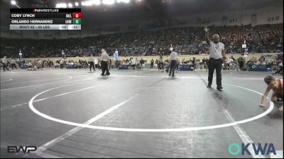 49 lbs Consi Of 16 #2 - Coby Lynch, Sallisaw Takedown Club vs Orlando Hernandez, Lone Grove Takedown Club