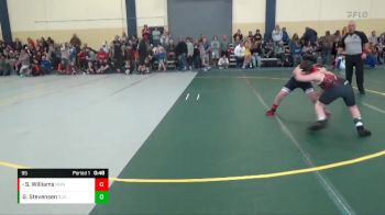 95 lbs Round 1 - Sam Williams, No Nonsense Wrestling vs George Stevensen, St. James Cyclones