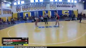 126 lbs Cons. Round 2 - Sebastian Olivencia-Grafals, Fearless Wrestling vs Wyatt Loynd, Lakewood Ranch