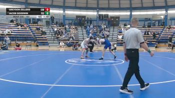 157 lbs 1st Place Match - Greyson Zellers, Cowley College vs Jacob Goodwin, Pratt Community College