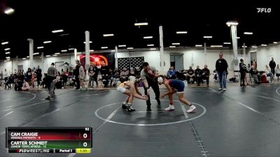 92 lbs Semis (4 Team) - Carter Schmidt, Junior Terps Xpress vs Cam Craigie, Virginia Patriots