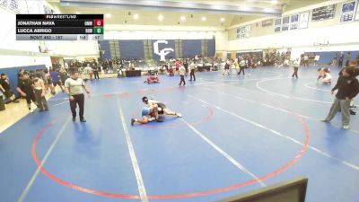 157 lbs Cons. Semi - Jonathan Nava, OC Mayan WC vs Lucca Abrigo, Rancho Bernardo Wrestling