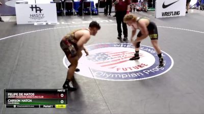 125 lbs Semifinal - Felipe De Matos, Swamp Monsters Wrestling Club vs Carson Hatch, California