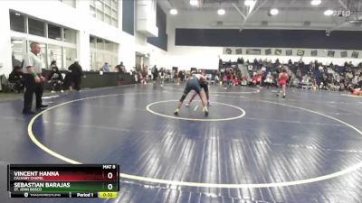 150 lbs Cons. Round 6 - Vincent Hanna, Calvary Chapel vs Sebastian Barajas, St. John Bosco