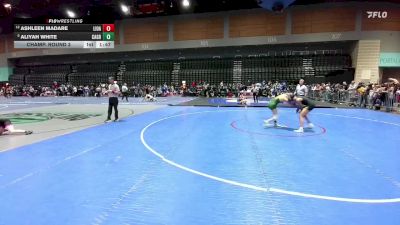 120 lbs Champ. Round 3 - Aliyah White, Casa Grande vs Ashleen Madare, Live Oak