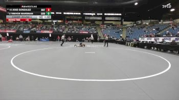 125 lbs Champ. Round 2 - 15 Jose Gonzalez, Dickinson State vs 2 Trevor Marsman, Cornerstone