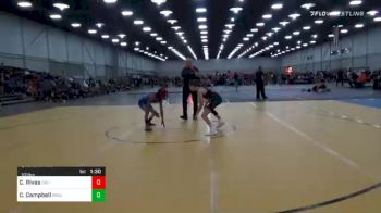 101 lbs Quarterfinal - Caleb Rivas, Cali Warriors vs Co'ji Campbell, Ringers