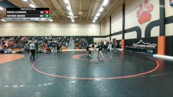 150B Round 1 - Devan Clawson, Riverton vs Hayden Jensen, Greybull/Riverside