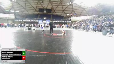 120 lbs Champ. Rd Of 16 - Alicia Tadema, Redmond Wrestling Academy vs Ashley Miura, Washington
