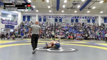 144 lbs Quarterfinal - Owen Patrizi, Mohawk vs Jacob Bergman, Anthony Wayne