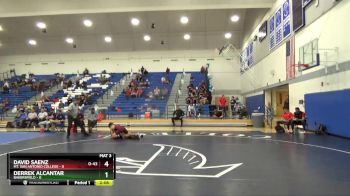 133 lbs Semis & 1st Wrestleback (8 Team) - Derrek Alcantar, Bakersfield vs David Saenz, Mt. San Antonio College