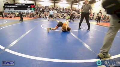 58 lbs Quarterfinal - Jaxson Wright, Bartlesville Wrestling Club vs Hank Hurd, Pawhuska Elks Takedown