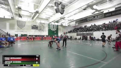 150 lbs Cons. Round 3 - Fonz Hernandez, Colony vs Arthur Sanders, Western