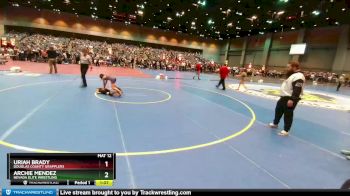 68-75 lbs Round 2 - Uriah Brady, Douglas County Grapplers vs Archie Mendez, Nevada Elite Wrestling