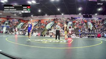 165 lbs Quarterfinals (8 Team) - Donny Beaufait, Dundee HS vs Moses Kurtz, Ogemaw Heights HS