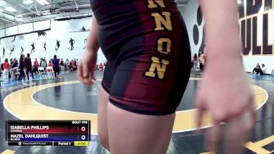 180A Cons. Round 4 - Hazel Dahlquist, Elmira vs Isabella Phillips, Gannon