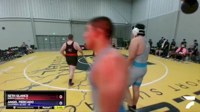 285 lbs Round 5 (6 Team) - Seth Glance, North Carolina vs Angel Mercado, California Silver