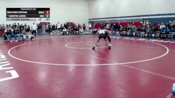 160 lbs Champ. Round 1 - Quintin Lewis, Fulda-Murray Cty Central vs Brayden Mithun, Maple River/USC