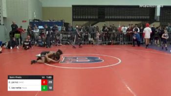 101 lbs Semifinal - David Perez, Broad Axe Wrestling Club Red vs Thomas J Verrette, POWA ES