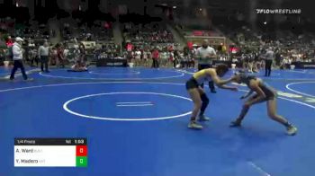 100 lbs Quarterfinal - Ava Ward, Bulltrained vs Yazeneth Madero, Nxt Lvl Wrestling Academy