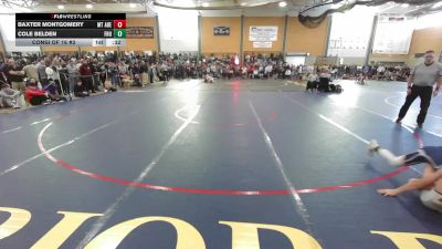 120 lbs Consi Of 16 #2 - Baxter Montgomery, Mt. Abraham vs Cole Belden, Fair Haven