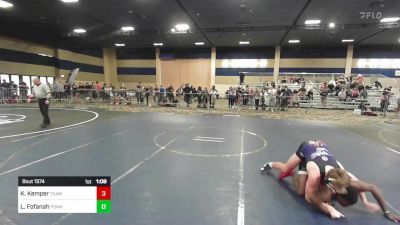 157 lbs Round Of 32 - Korey Kemper, Team Thunder WC vs Lewis Fofanah, Poway Elite